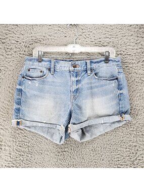 J. Crew Shorts Womens 28 Blue 100% Cotton Denim Cutoff Jorts
